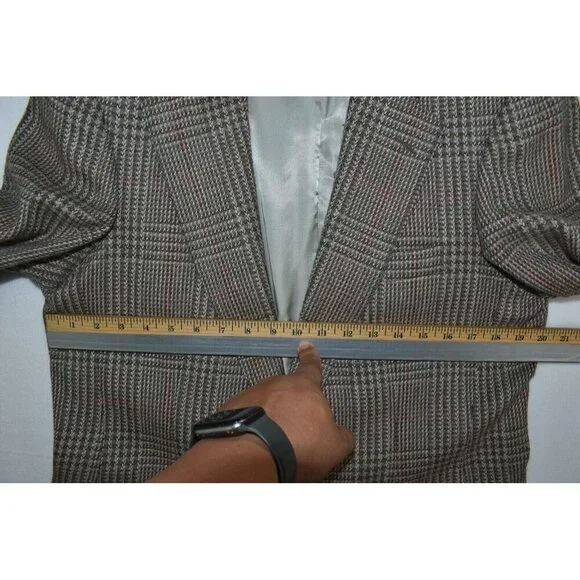 Kilgour French Stanbury Men's Sport Jacket Size 38R Tweed Blazer Wool Brown Coat - Picture 15 of 16
